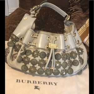 🔥BURBERRY Prorsum Mason Warrior Studded Hobo Bag